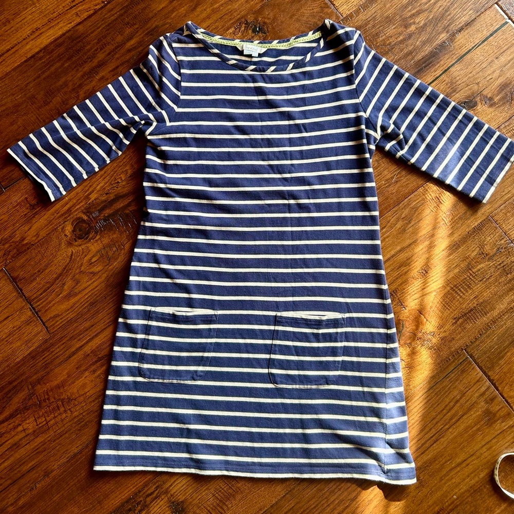 Boden Striped Breton Navy and White Tunic/Cover-up